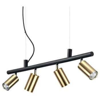 Image of Ideal Lux Lighting - Ideal Lux DYNAMITE - Indoor 4 Lights Spotlight Ceiling Pendant Lamp Brass Satin, GU10