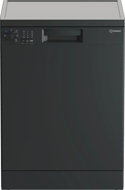 Image of Indesit IN2FE13DT9AUK Full Size Dishwasher - Anthracite - E Rated