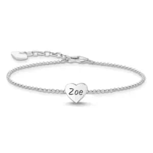 Image of THOMAS SABO Silver Polished Heart Bracelet