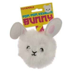 Image of Cutiemals Bunny Rabbit Pom Pom Keyring