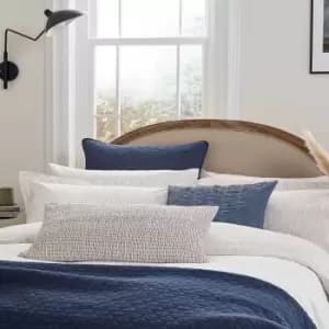 Image of Bedeck of Belfast Rare Earth Linnea Super Kingsize Duvet Cover Set, Chalk