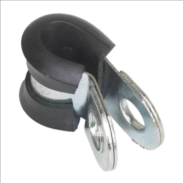 Image of Genuine SEALEY PCJ6 P-Clip Rubber Lined Ø6mm Pack of 25