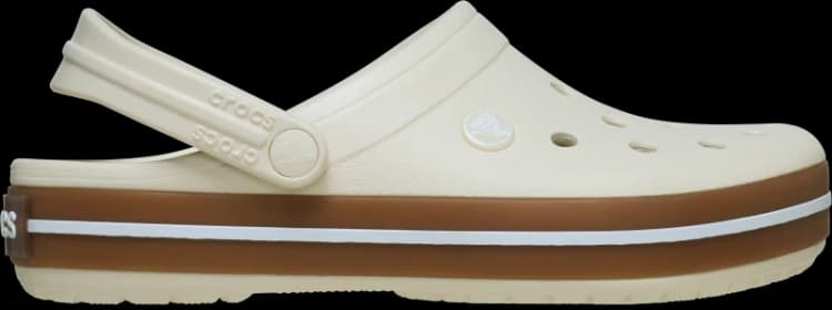 Image of Crocs Unisex Crocband Gum Clogs Summit White W9/M8