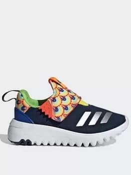 Image of adidas Suru365 Slip-on Shoes, Blue/Silver, Size 1 Older