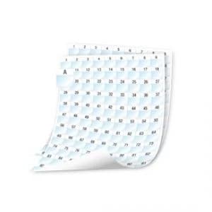 Image of Dymo 24x23mm Rhino XTL Laminated Cable Wrap Sheet Labels 2592 Labels