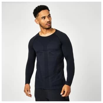 Image of Everlast Long Sleeve Seamless T-Shirt - Black