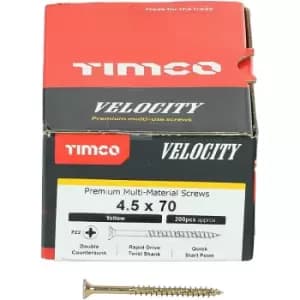 Image of Timco Multi Purpose Countersunk Velocity Screw - 4.5 x 70 (200 pack)