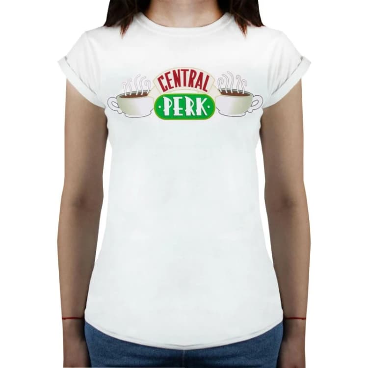 Image of Friends Short Sleeved T-Shirt White female