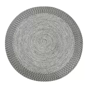 Image of Harbour Lifestyle Athena Indoor & Outdoor Round Rug - Shale Grey - 270Cm