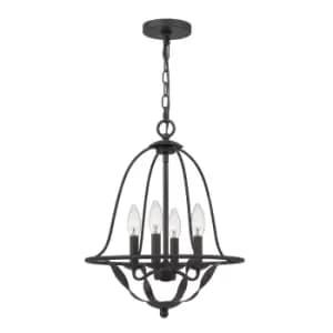 Image of Quoizel Bradbury Multi Arm Chandelier Grey Ash