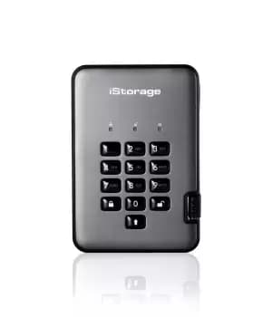 Image of iStorage diskAshur PRO2 256-bit 1TB USB 3.1 FIPS Level 3...