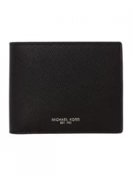 Image of Michael Kors Billfold CrossGrain Leather Wallet Black