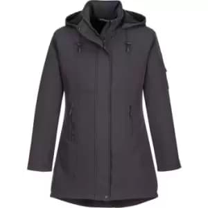 Image of Portwest Carla Womens Softshell Jacket Grey 2XL