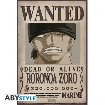 Image of One Piece - Wanted Zoro New Small Poster