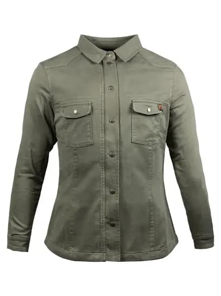 Image of John Doe Motoshirt Lady Olive XTM Size XS