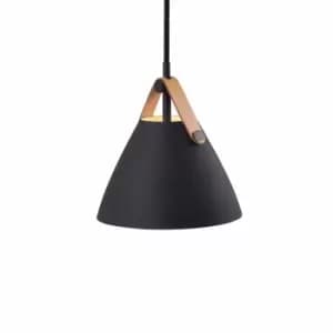 Image of Strap 16cm Dome Pendant Ceiling Light Black, GU10