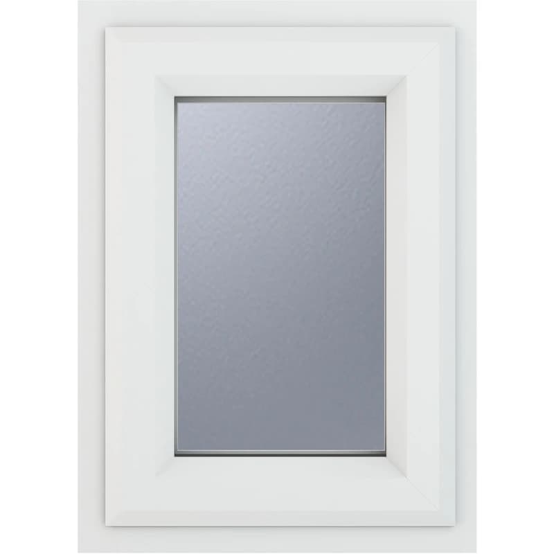 Image of Crystal Triple Glazed Window White Top 820 X 820Mm Obscure 3WHOTG820820