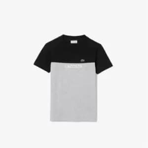 Image of Lacoste Lacoste Block Tshirt - Grey