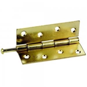 Image of Select Hardware Butt Hinges Steel Electro Brass 50mm 2 Pack