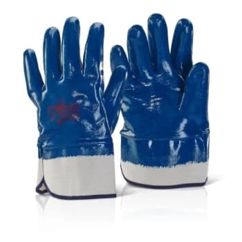 Image of Nitrile S/Cuff F/C H/W Blue - Size 10 - Pack of 10