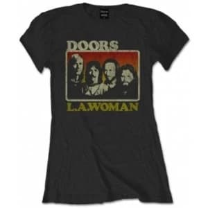 Image of The Doors LA Woman Ladies Blk T Shirt: X Large