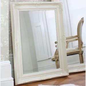 Image of Gallery Harrow Rectangular Mirror - Cream
