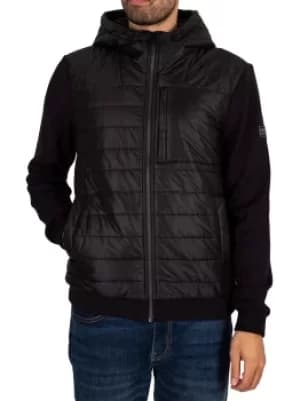 Image of Baffle Zip Through Hoodie