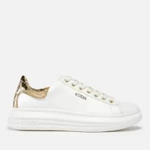 Image of Guess Vibo Leather Chunky Trainers - UK 7