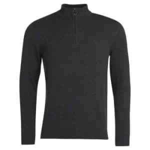Image of Barbour Mens Avoch Half Zip Black Medium