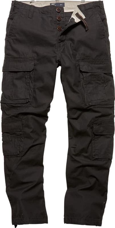 Image of Vintage Industries Trousers Cargo Trousers Black L Men