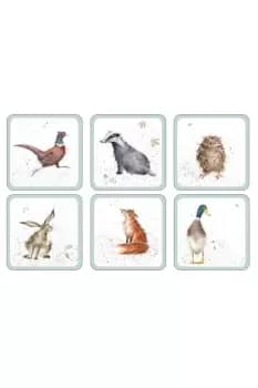 Image of Pimpernel Wrendale Designs Square Coasters Set of 6