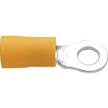 Image of 8.00MM Yellow Ring Terminal (Pk-100) - Kennedy