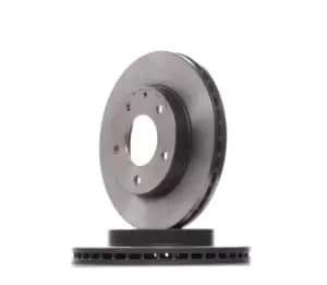 Image of PAIR PAINTED BREMBO BRAKE DISCS 09.5584.11