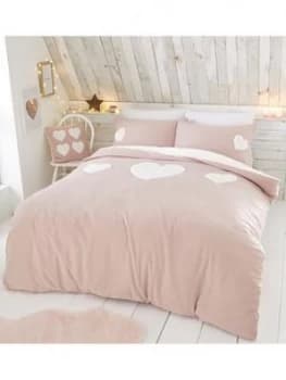 Image of Catherine Lansfield Catherine Lansfield Cosy Hearts Duvet Set - Db