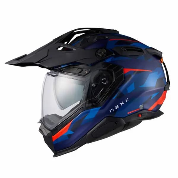 Image of Nexx X.WED3 Trailmania Blue Red Matt Adventure Helmet Size XS
