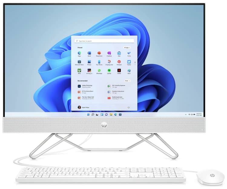 Image of HP 27" All-in-One Desktop PC 27-CB0017NA Ryzen 5