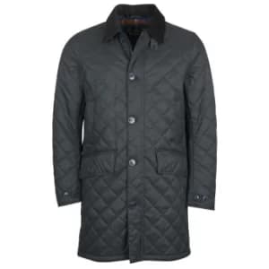 Image of Barbour Mens Quilted Mac Coat Navy/Midnight Large