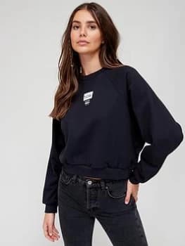 Image of Levis Levis Vintage Raglan Crew Sweat - Black, Size S, Women