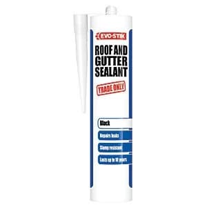 Image of Evo-Stik Trade Only Roof & Gutter Sealant - Black 310ml