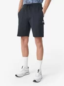 Image of Barbour International Voyager Jersey Cargo Shorts - Black Size M Men