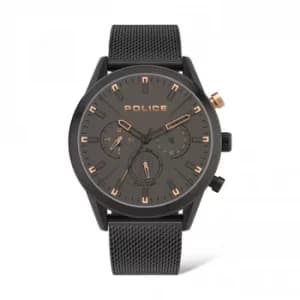 Image of Police Silfra Watch with a Stainless Steel Mesh Strap