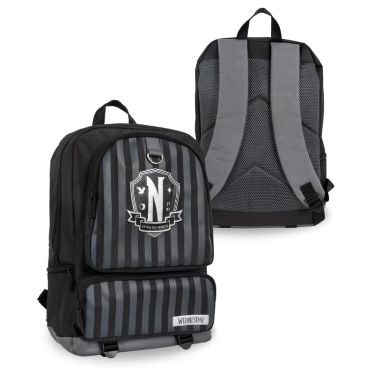 Image of Blue Sky Studios Wednesday Addams Backpacks - Official Licensed Collectible Merchandise Gothic School Bag Unique Gifts for Fans Teens Adults Hall