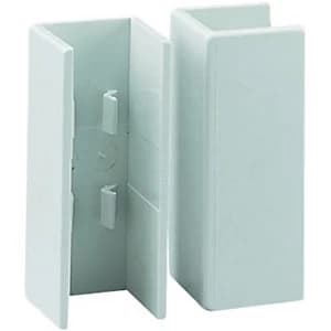 Image of Wickes Mini Trunking Coupler - White 16 x 16mm Pack of 2