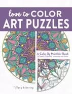 Image of love to color art puzzles a color by number book of petals patterns mandala