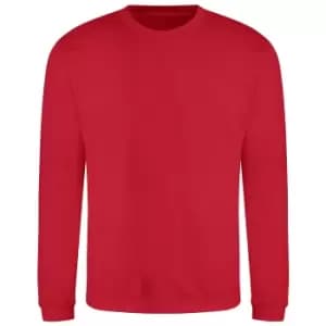Image of AWDis Adults Unisex Just Hoods Sweatshirt (4XL) (Fire Red)