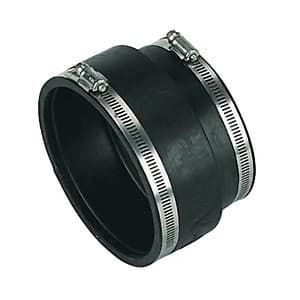 Image of FloPlast D103 PVCu Underground Flexible Adaptor - Black