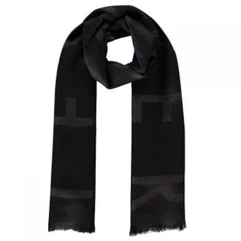 Image of Ted Baker Tted Branded Woven Scarf - black