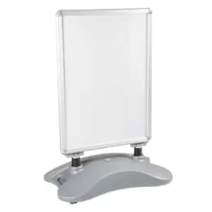 Image of A1 Aluminium Forecourt Poster Snap Frame - with anti-glare PET cover, Integrated wheels and carry handle