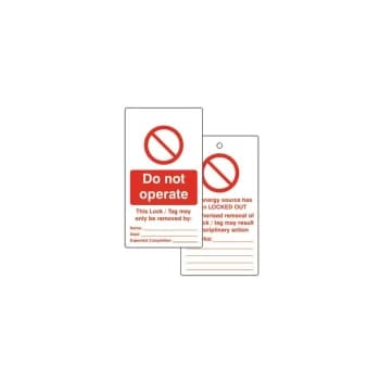 Image of Lockout Tags Do Not Operate (Pk-10) - Matlock