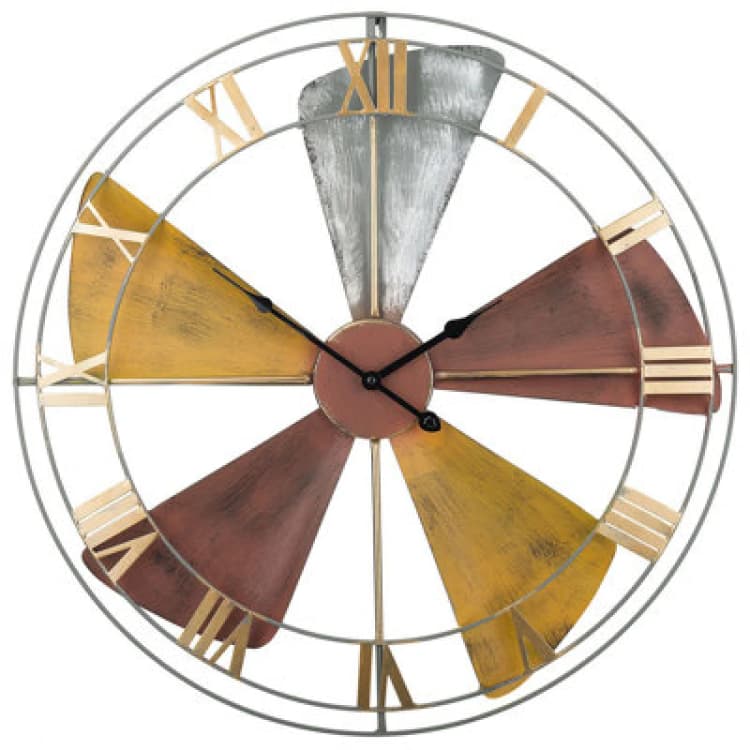 Image of Beliani Wall Clock Wikon 60 Cm Metal Multicolour